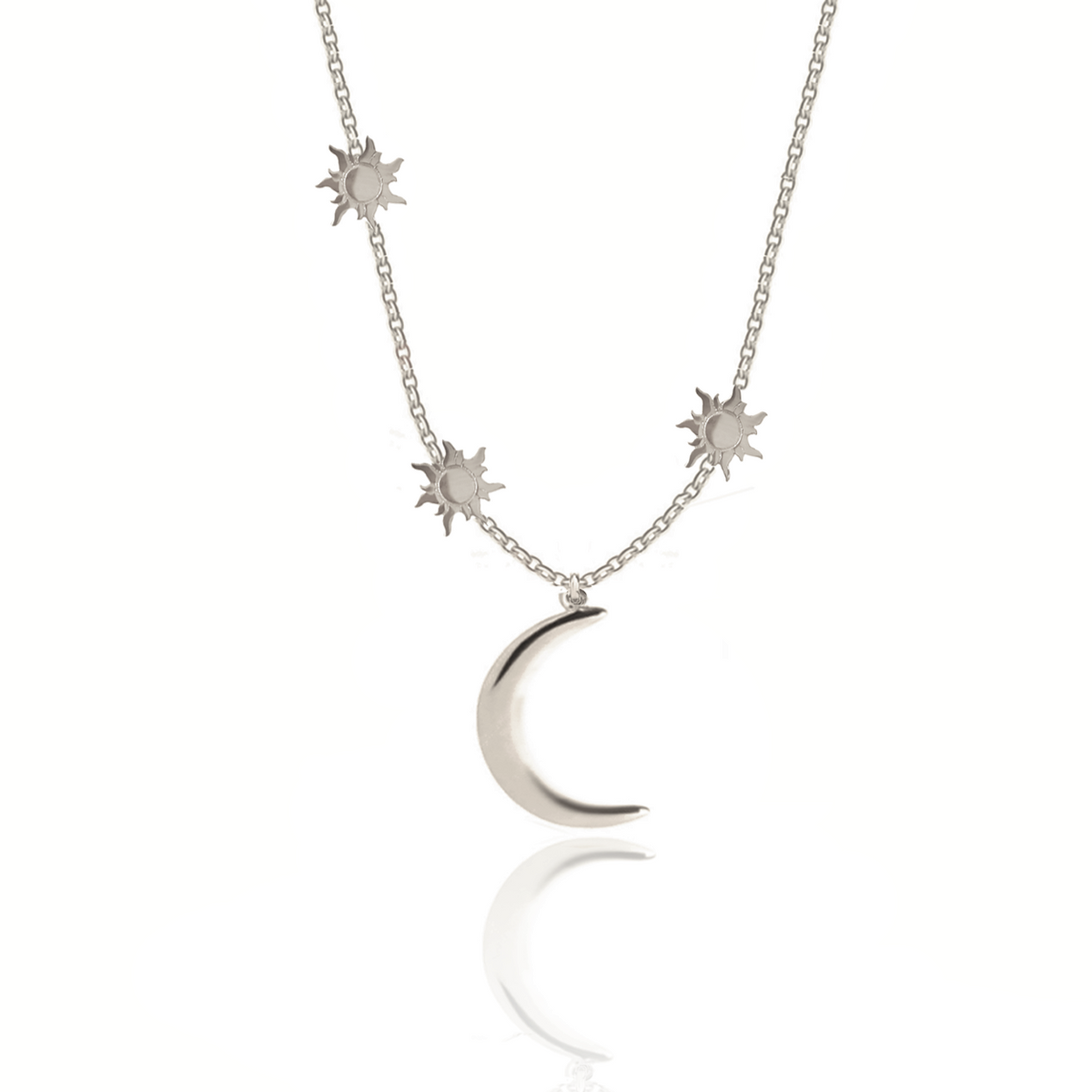 Moon power silver 925 necklace – Karma Koncept