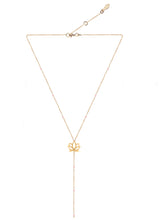 Load image into Gallery viewer, Ascendance Lotus Silver 925 gold plated / rose quartz necklace
